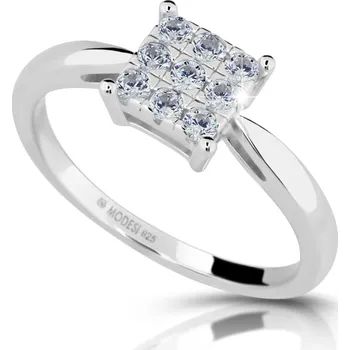 Prsten Modesi Stříbrný prsten s kubickými zirkony M01311 52 mm + 2 měsíce na vrácení zboží