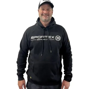 Pánská mikina Sportex rybářská mikina s kapucí černá vel.L
