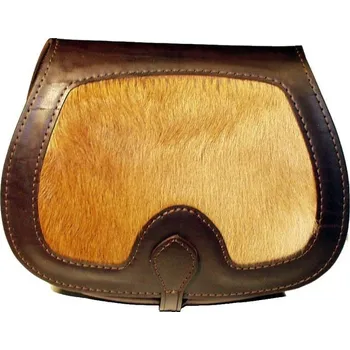 Módní doplněk Lovecká brašna hovězí se srnčí srstí velká