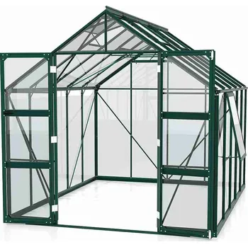 Skleník Zahradní skleník VITAVIA OLYMP 8300, čiré sklo 3 mm, zelený Varianta: skleník VITAVIA OLYMP 8300 čiré sklo 3 mm zelený LG3811