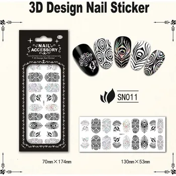 Nálepky 3D na nehty č.11