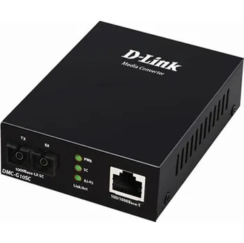 Síťový prvek D-Link DMC-G10SC/E - 100/1000BaseT to 1000BaseLX (SC) Single-mode Media Converter (10 km) DMC-G10SC/E