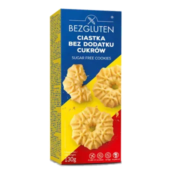 BEZGLUTEN - Sušenky VANILKOVÉ, bez cukru, bez lepku, 130g ct10