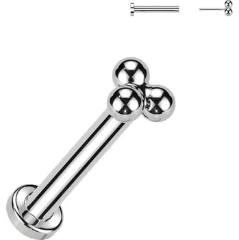 Piercing Šperky4U Piercing do brady - PUSH IN labreta titan - TIT1123-1208