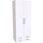 Skříň RIO 80 Varianta: Police, Dekor: Bílá