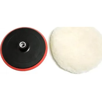 leštička DEMA Unášecí talíř 180 mm a leštící rouno na leštičku s regulací otáček