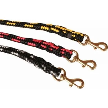 Vodítko pro psa Vodítko duté lano mosazná spona 12 mm x 150 cm šedé