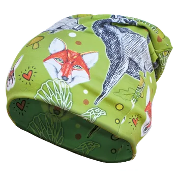 Čepice Oboustranný čepice TETRAO s potiskem zelený les pro dospělé