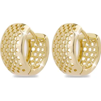 Náušnice biju Pozlacené náušnice kruhy 2989