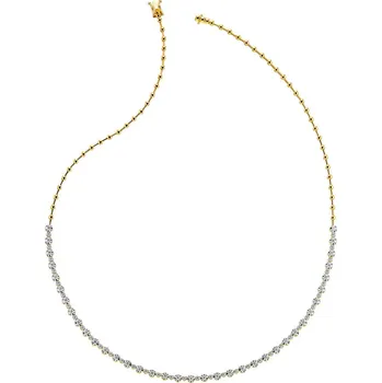 Náhrdelník Zlatý náhrdelník s brilianty - 45 cm - 0,87 ct - ryzost 585 - 211.242