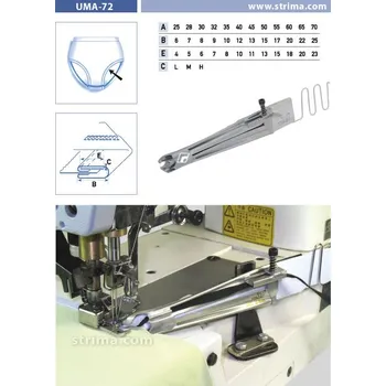 Texi Lemovač oboustranný pro šicí stroje UMA-72 30/8/6 M