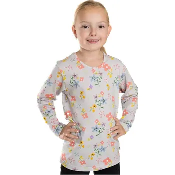 Bettymode Dětské tričko KYTIČKY MIX BAREV dlouhý rukáv, 98
