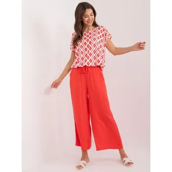 Dámské kalhoty Dámské kalhoty z látky SUBLEVEL korálové