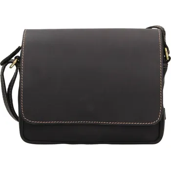 Kabelka Dámská kožená crossbody kabelka HGL Magda - černá