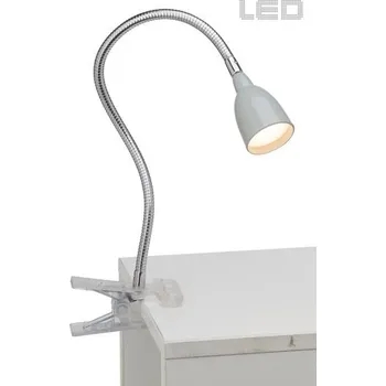 Lampička Brilliant G92936/11 Stolní klipová LED lampa ANTHONY šedá