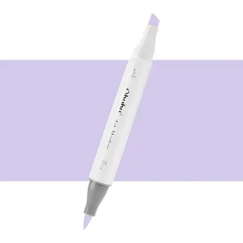 Lihová fixa OHUHU oboustranná Brush & Chisel, V250 Light lavender