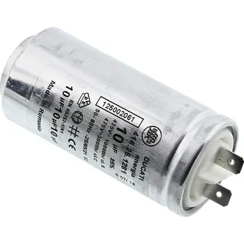 Aeg Electrolux Zanussi náhradní díl 1250020615 kondenzátor 10 µF motoru sušičky prádla