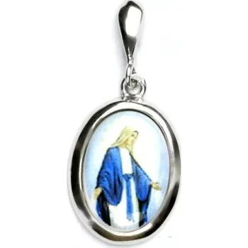 Přívěsek Stříbrný přívěsek Madonka medailon - P1454 M10 (Stříbrný medailon Madonky)