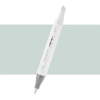 Lihová fixa OHUHU oboustranná Brush & Chisel, GG020 Green Grey 02