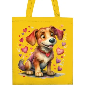 Nákupní taška Nákupní taška unisex s potiskem zaláskovaný pejsek