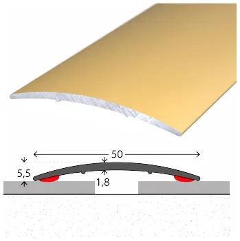přechodová lišta Přechodový profil 50 mm / samolepicí (270 cm / zlatý / 1ks)