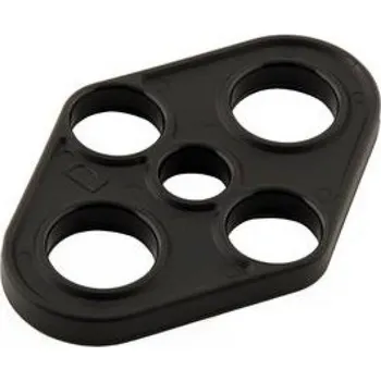 Chov hospodářského zvířete Držák hadic pro dojící soupravy černý s otvory (kosočtverec)