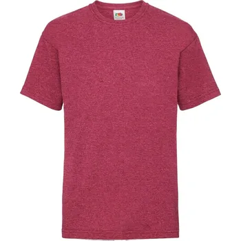 Chlapecké tričko Red Fruit of the Loom Cotton T-shirt Fruit of the Loom tmavě červená 2463205