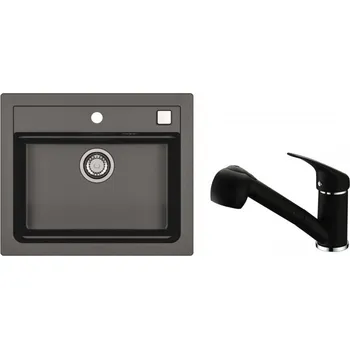 Granitový dřez Alveus SET ATROX 30/91 + BATERIE AM 20/ 91 + 5 % sleva v košíku s kódem SLEVA5