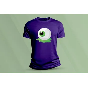 Chlapecké oblečení Dětské bavlněné tričko Eyeball. velikost 140 (9-11 let) Purpurová