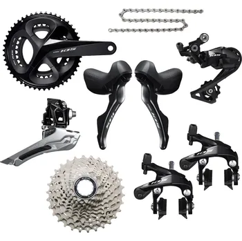 Sada komponentů pro jízdní kolo Shimano 105 R7000 černá 32-11 172,5 mm