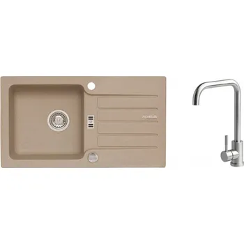 Granitový dřez Alveus SET NIAGARA 30/55 + BATERIE Angel + 5 % sleva v košíku s kódem SLEVA5