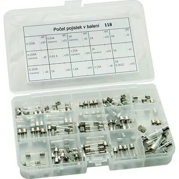 Příslušenství ke kotli DNK Sada pojistek 118ks v boxu