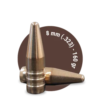 Příslušenství pro sportovní střelbu Monolitické terčové střely Fox Target ráže 8mm (.323), hmotnost 160grs