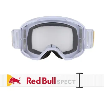 Motocyklové brýle Brýle strive, redbull spect (bílé mátné, plexi čiré)