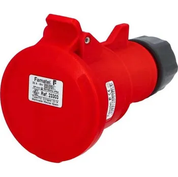 Elektroinstalační materiál 23303 Spojka IP54, 400V, 32A, 5P, 6h, přímá - SpeedPRO, Famatel