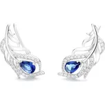 Majya Stříbrné náušnice PAVÍ PÍRKO I Ag/; ≤2,50 g 10140