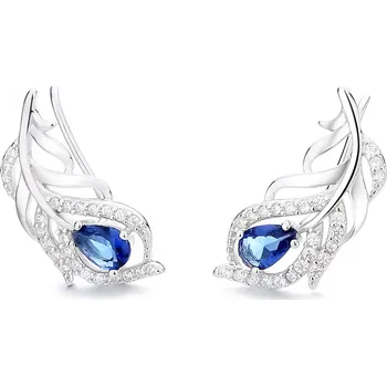 Náušnice Majya Stříbrné náušnice PAVÍ PÍRKO I Ag/; ≤2,50 g 10140