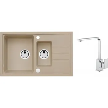 Granitový dřez Alveus SET Intermezzo 70/55 + BATERIE RENO + 5 % sleva v košíku s kódem SLEVA5