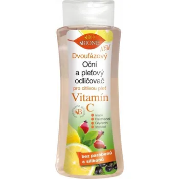 Odličovač Bione Dvoufázový oční a pleťový odličovač VITAMÍN C 255 ml Bione Cosmetics
