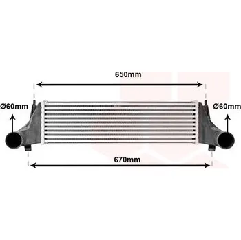 Chladič motoru Chladič turba VAN WEZEL 06004576