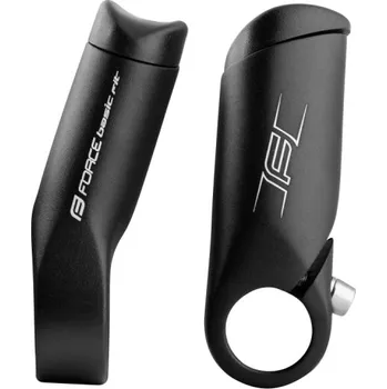 Rohy na řídítka FORCE rohy FIT 8 cm Al, černé matné