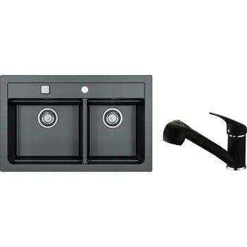 Granitový dřez Alveus SET ATROX 50 / 91 + BATERIE AM 20 / 91 + 5 % sleva v košíku s kódem SLEVA5