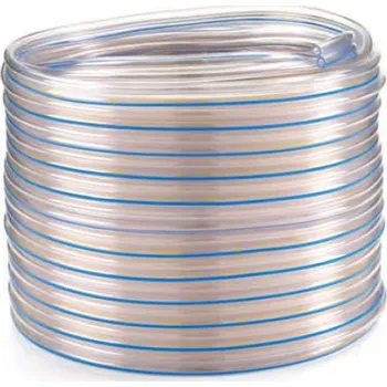 Spaggiari Industria gomma s.r.l. Plastová transparentní mléčná hadice dvojitá - průměr 7,6 x 14,5 mm Rozměr: průměr 7,6 x 14,5 mm