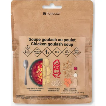 Hotové jídlo FORCLAZ Lyofilizovaná gulášová polévka s kuřecím masem 50 g