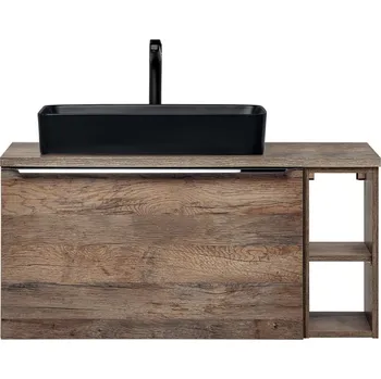 Koupelnový nábytek ArtCom Koupelnová skříňka s umyvadlem a deskou SANTA Fe Oak DU80/2 | 80 cm