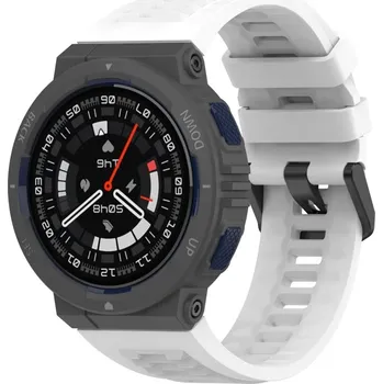 VSECHNONAMOBIL 69689 SILICONE Vyměnitelný řemínek pro Amazfit Active Edge bílý