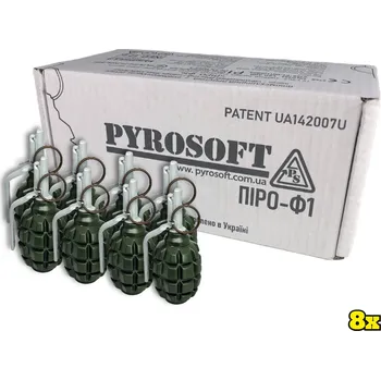Airsoftová zbraň PYROSOFT 8x Airsoftový ruční granát Pyro-F1M