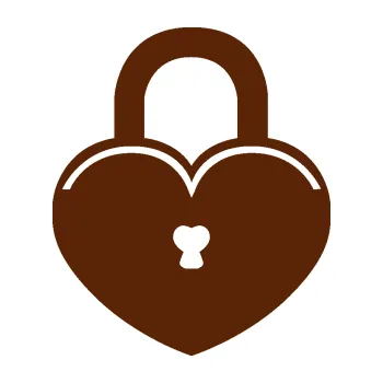 Samolepící dekorace SAMOLEPKA Srdíčko 005 zámek (15 - hnědá) NA AUTO, NÁLEPKA, FÓLIE, POLEP, TUNING, VLASTNÍ TEXT, TISK, AUTOSAMOLEPKY.cz, POLEPY, OBRÁZEK, LOGO, SAMOLEPKY