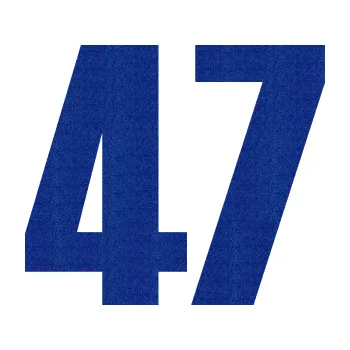 Autodoplněk Samolepka na auto Startovní číslo 47 typ 2 (89 - Ultra Metalic modrá tmavá) NÁLEPKA, FÓLIE, POLEPY, TUNING, VLASTNÍ TEXT, TISK, AUTOSAMOLEPKY.cz, SAMOLEPKY, OBRÁZEK, LOGO, VÝROBA, PRODEJ