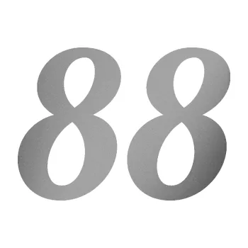 Polep vozidla Startovní číslo 88 typ 3 (42 - stříbrná metalíza) SAMOLEPKA NA AUTO, NÁLEPKA, FÓLIE, POLEP, TUNING, VLASTNÍ TEXT, TISK, AUTOSAMOLEPKY.cz, POLEPY, OBRÁZEK, LOGO, 3D STICKERS